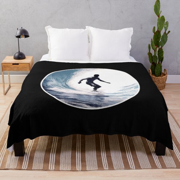 Aperçu de l'œuvre Surfeur sur la Vague Sport et Passion créée et vendue par Aquillashop.