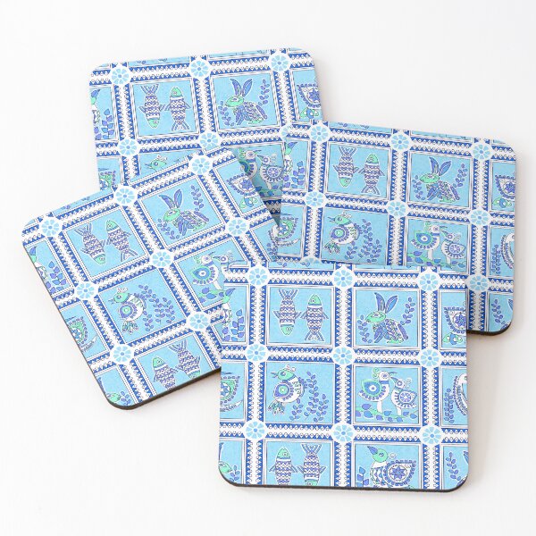 Item preview, Peekaboo - Blue designed and sold by Fabricatemyart.