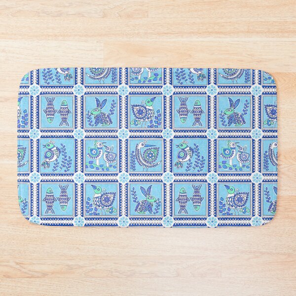 Item preview, Peekaboo - Blue designed and sold by Fabricatemyart.