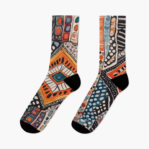 Item preview, Traditional Kilim Pattern, Ethnic Abstract Scandinavian Design in Watercolor - Tribal, Indian & Aztec Vintage Pattern - Batik designed and sold by MyArt23.
