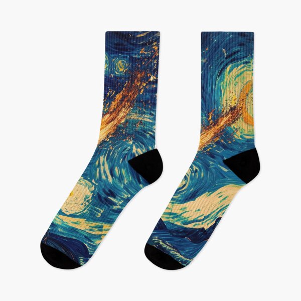Item preview, Meteors Falling On The Starry Night - Vincent Van Gogh, Asteroid Impact designed and sold by PrintShangri-La.
