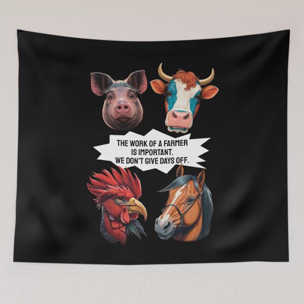 Item preview, Country animals with conversation bubble designed and sold by HarridanCreates.