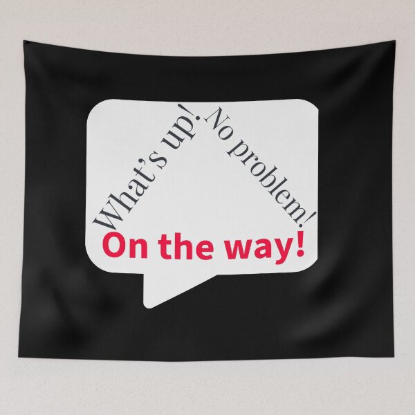 Item preview, what's up, no problem, on the way! designed and sold by DesignsMjB.