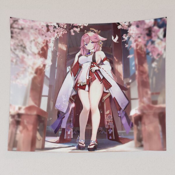 Item preview, Yae Miko from Genshin Impact designed and sold by damomonkey.