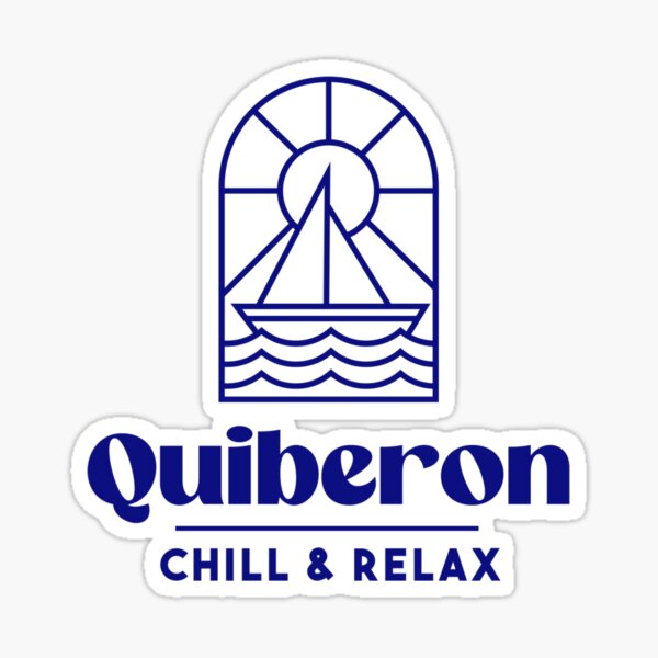 Aperçu de l'œuvre Quiberon Chill & Relax - Bretagne Morbihan 56 Mer Vacances Plage créée et vendue par Burning Dog.