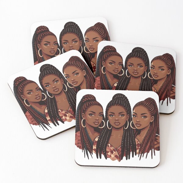 Item preview, Afrocentric Braided Sistas designed and sold by MerchBySabby.