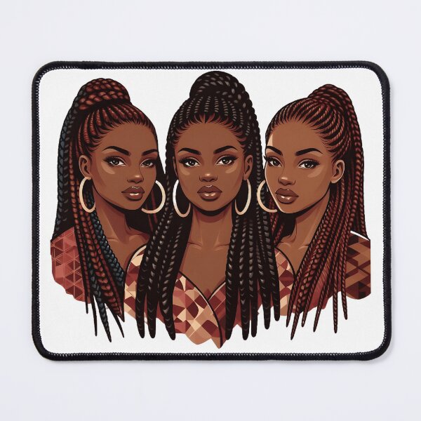 Item preview, Afrocentric Braided Sistas designed and sold by MerchBySabby.