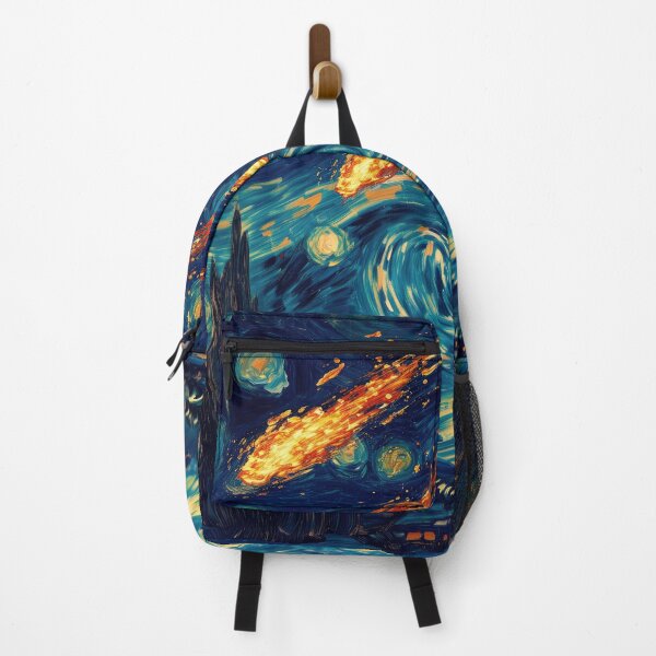 Item preview, Meteors Falling On The Starry Night - Vincent Van Gogh, Asteroid Impact designed and sold by PrintShangri-La.
