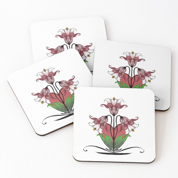 Item preview, Art Nouveau Love Heart Iris  designed and sold by stickypixie.