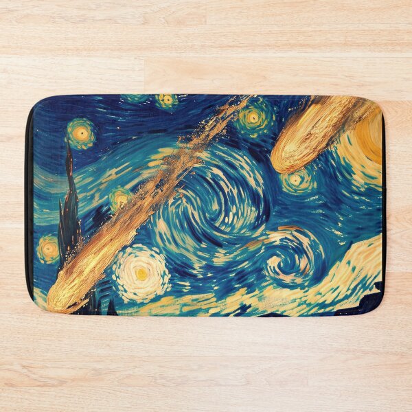 Item preview, Meteors Falling On The Starry Night - Vincent Van Gogh, Asteroid Impact designed and sold by PrintShangri-La.
