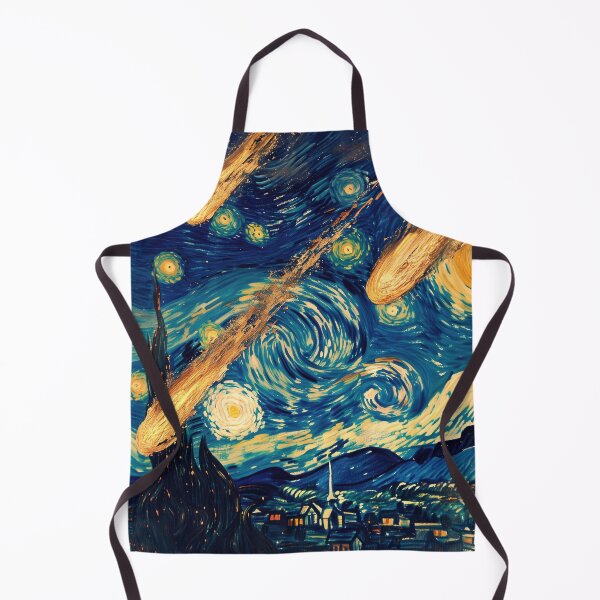 Item preview, Meteors Falling On The Starry Night - Vincent Van Gogh, Asteroid Impact designed and sold by PrintShangri-La.