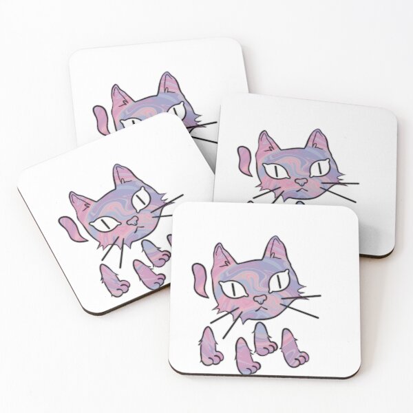 Item preview, Holo Funk cat (purple oil slick) designed and sold by monch-draws.