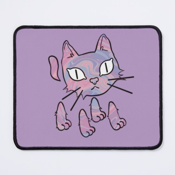 Item preview, Holo Funk cat (purple oil slick) designed and sold by monch-draws.