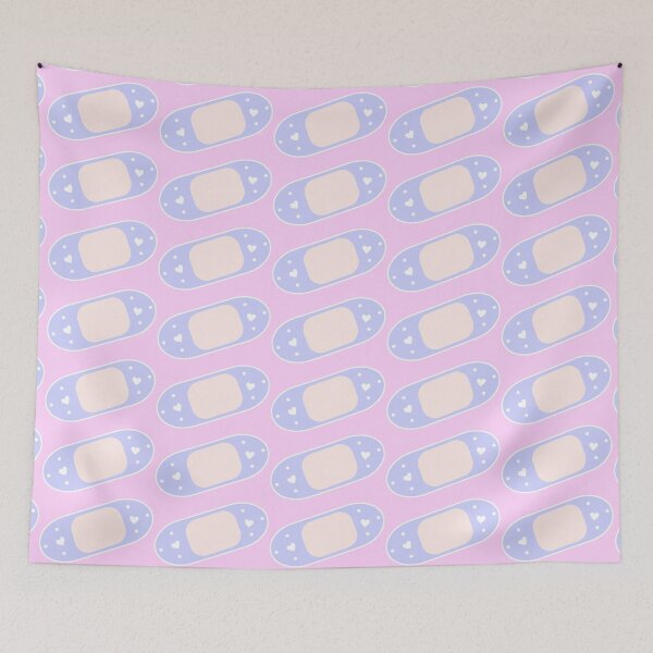 Item preview, Kawaii Simple Pastel Bandage with Hearts designed and sold by cr33pyki77y.