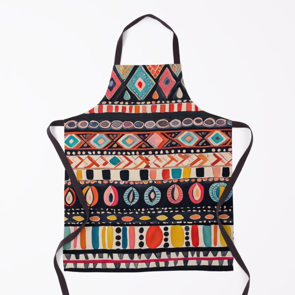 Item preview, Traditional Kilim Pattern, Ethnic Abstract Scandinavian Design in Watercolor - Tribal, Indian & Aztec Vintage Pattern - Batik designed and sold by MyArt23.