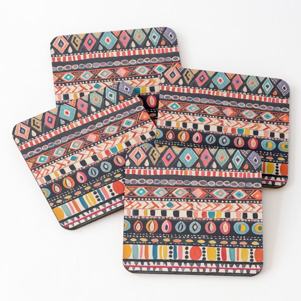 Item preview, Traditional Kilim Pattern, Ethnic Abstract Scandinavian Design in Watercolor - Tribal, Indian & Aztec Vintage Pattern - Batik designed and sold by MyArt23.