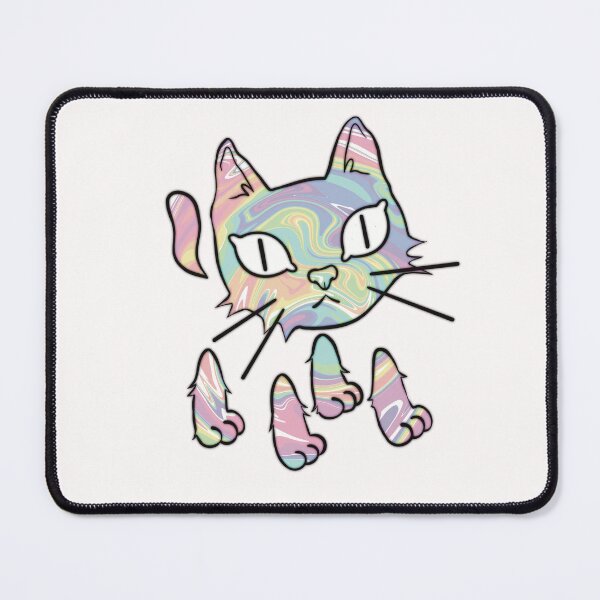 Item preview, Holo Funk cat (rainbow oil slick) designed and sold by monch-draws.