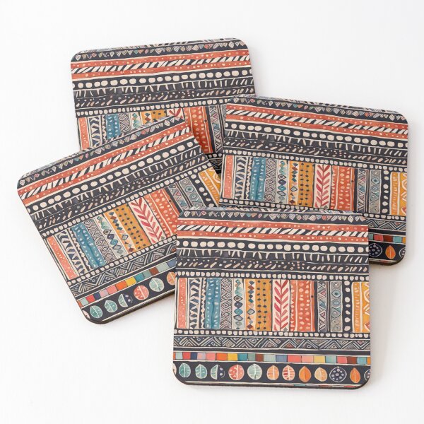 Item preview, Traditional Kilim Pattern, Ethnic Abstract Scandinavian Design in Watercolor - Tribal, Indian & Aztec Vintage Pattern - Batik designed and sold by MyArt23.