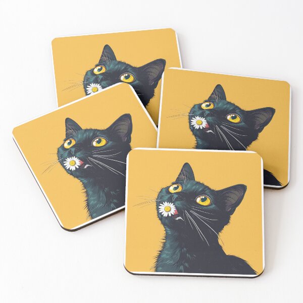 Item preview, Daisy flowers cat designed and sold by FlowersColorful.