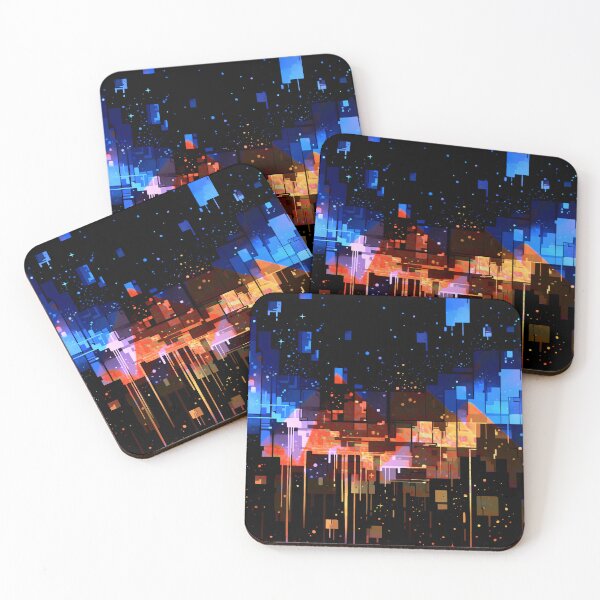 Item preview, Pyramids in space rainbow, Space Inspirations designed and sold by Gabi.Media.
