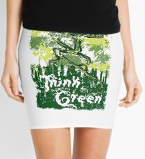 Think Green Mini Skirt