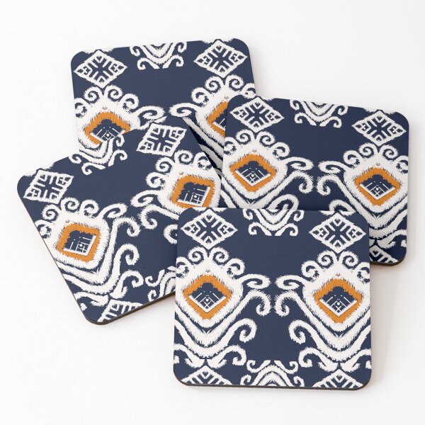 Item preview, Black and white abstract ikat pattern background designed and sold by NarongStocker37.