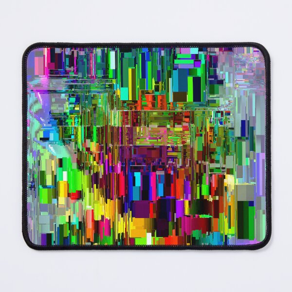 Item preview, Neon Rainbow Fractal Abstract Rectangle Design designed and sold by Warren Paul Harris.