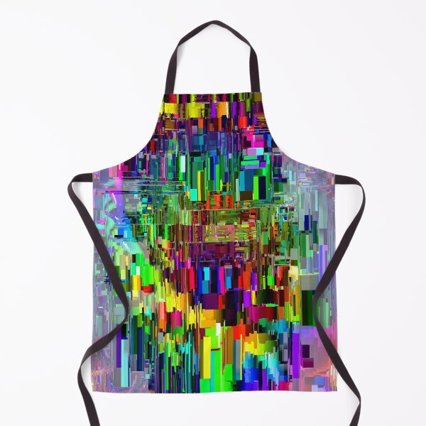 Item preview, Neon Rainbow Fractal Abstract Rectangle Design designed and sold by Warren Paul Harris.