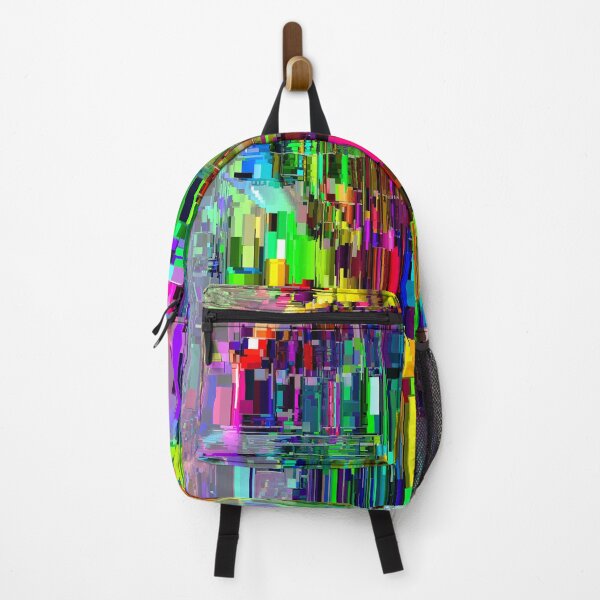 Item preview, Neon Rainbow Fractal Abstract Rectangle Design designed and sold by Warren Paul Harris.