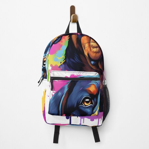 Item preview, Rottweiler on colorful background designed and sold by DarkHeartCreat.