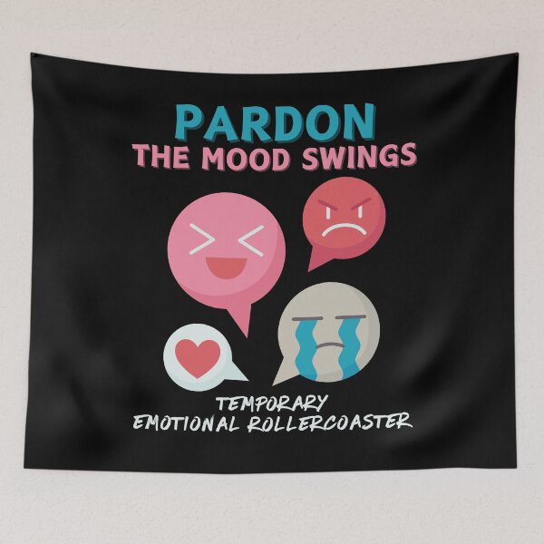 Item preview, Funny Mood Swings Emotional Rollercoaster Menstrual Cycle designed and sold by BunBuntheDog-.