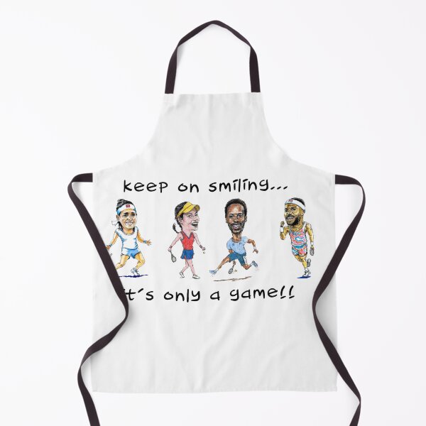 Item preview, Keep on smiling... its only a game tennis stars caricatures designed and sold by dizzycatbiz.