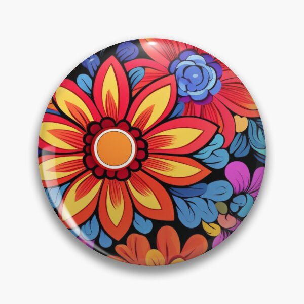 Item preview, Wonderful Vibrant Flowers Pattern #4 designed and sold by GrinGalore.