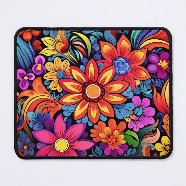 Item preview, Wonderful Vibrant Flowers Pattern #4 designed and sold by GrinGalore.