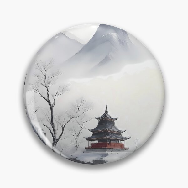 Item preview, Asian winter landscape designed and sold by Pixeledfox.