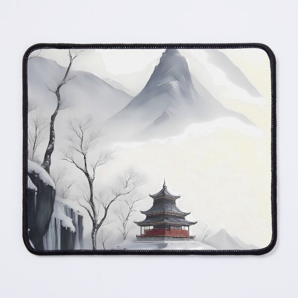 Item preview, Asian winter landscape designed and sold by Pixeledfox.