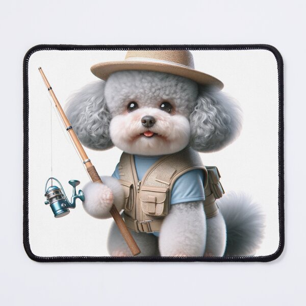 Item preview, Poodle Fishing / Fishing Pup designed and sold by toypoodlemom.