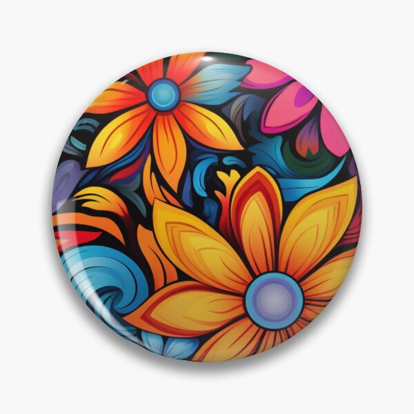 Item preview,  Wonderful Vibrant Flowers Pattern #5 designed and sold by GrinGalore.