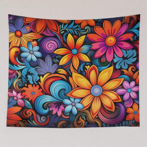Item preview,  Wonderful Vibrant Flowers Pattern #5 designed and sold by GrinGalore.
