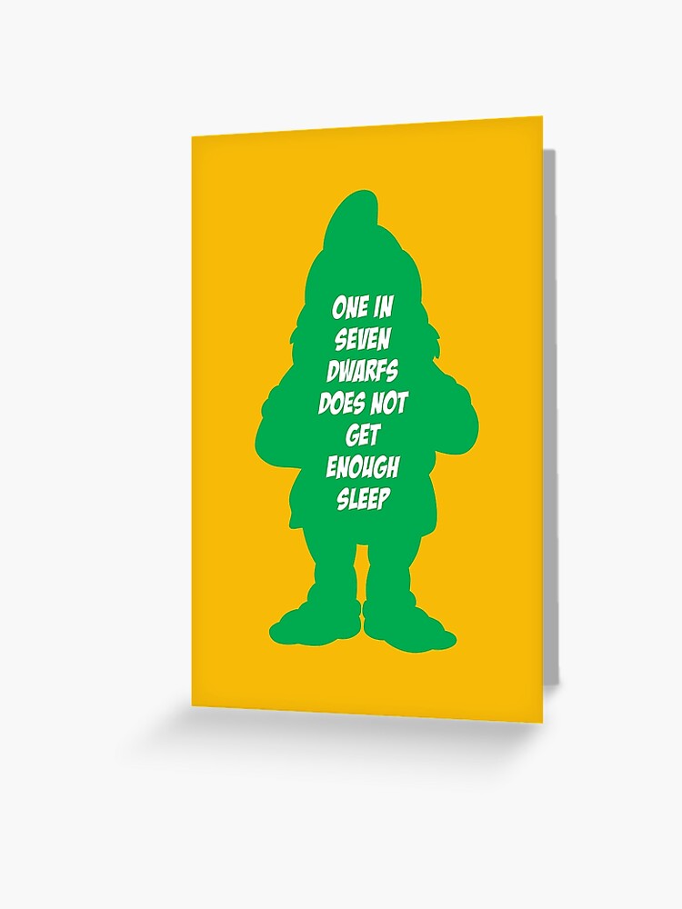 Snow White and the 7 Dwarfs Quote Greeting Card for Sale by Julitortellini