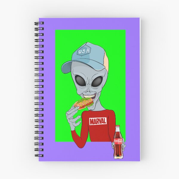 Item preview,  An alien eating a hot dog. designed and sold by Prof209.
