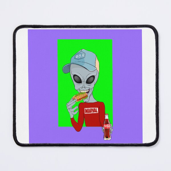 Item preview,  An alien eating a hot dog. designed and sold by Prof209.