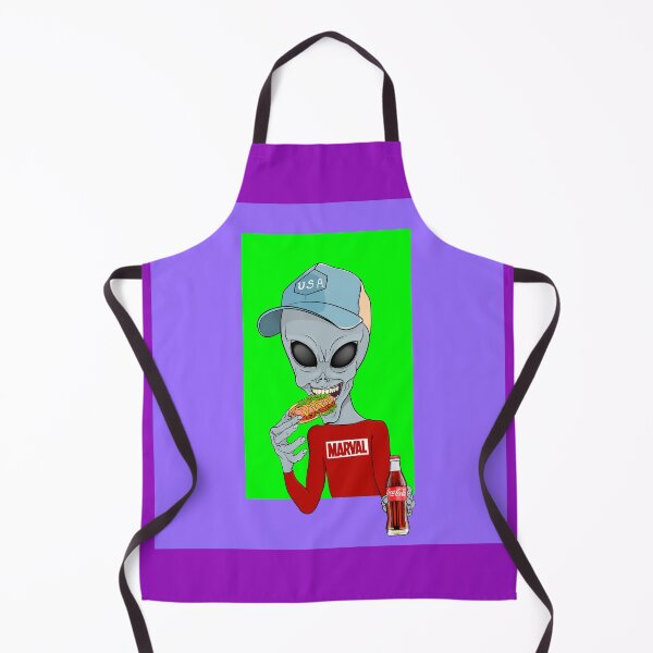 Item preview, An alien eating a hot dog. designed and sold by Prof209.