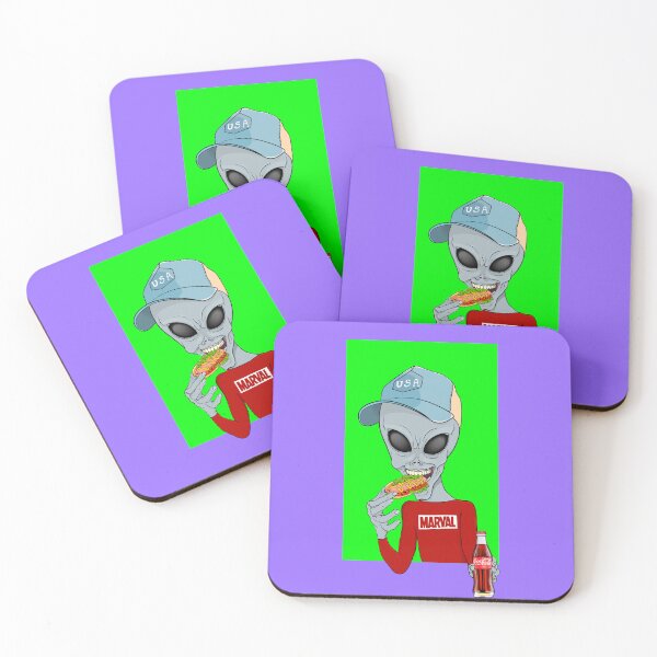 Item preview,  An alien eating a hot dog. designed and sold by Prof209.
