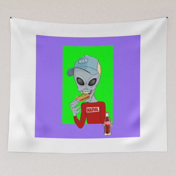 Item preview,  An alien eating a hot dog. designed and sold by Prof209.