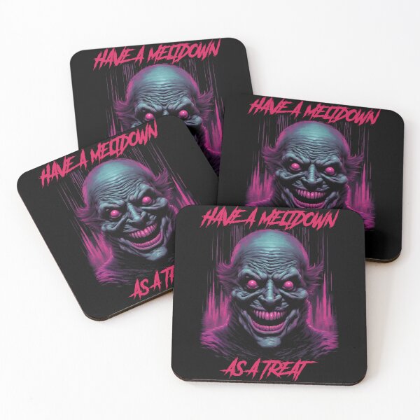 Item preview, Have a Meltdown as a treat - synthwave cyberpunk designed and sold by GlitchGrotesque.