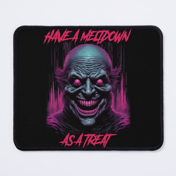 Item preview, Have a Meltdown as a treat - synthwave cyberpunk designed and sold by GlitchGrotesque.