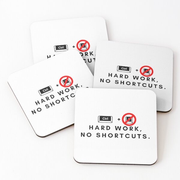Item preview, Hard work, No Shortcuts. designed and sold by Bananobanini.
