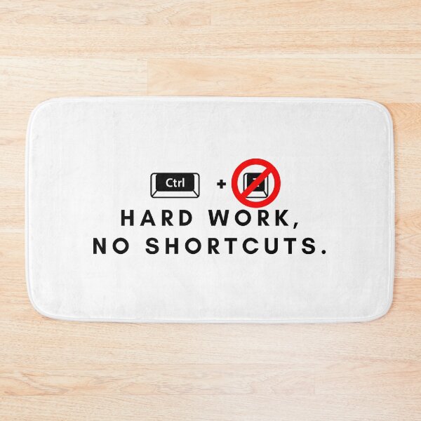 Item preview, Hard work, No Shortcuts. designed and sold by Bananobanini.
