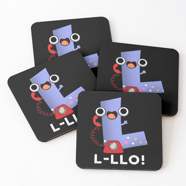 Item preview, L-llo Funny Letter L Pun (Dark BG) designed and sold by punnybone.